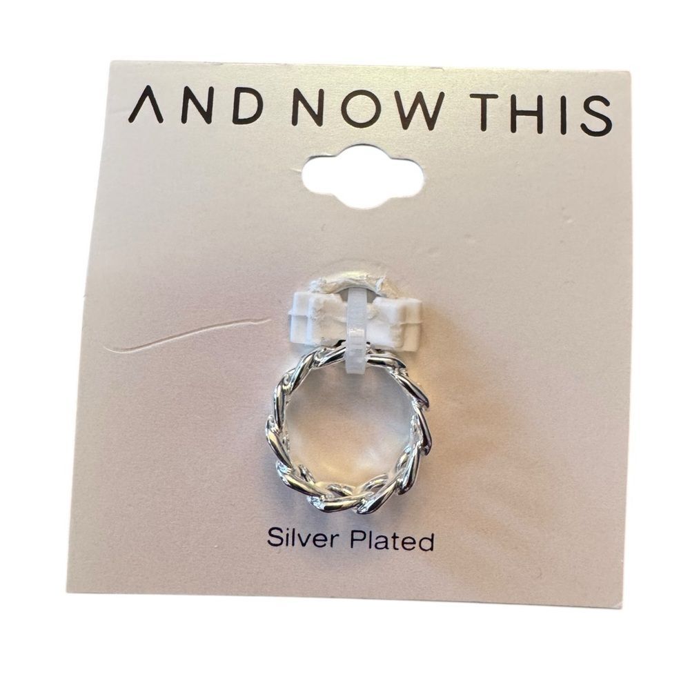 And Now This Silver Plated Ring size 6